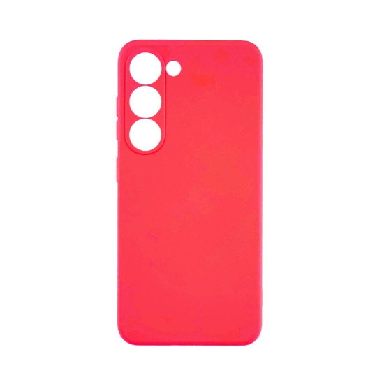 Silicone Case with Camera Shield for Samsung Galaxy S23 Plus Red